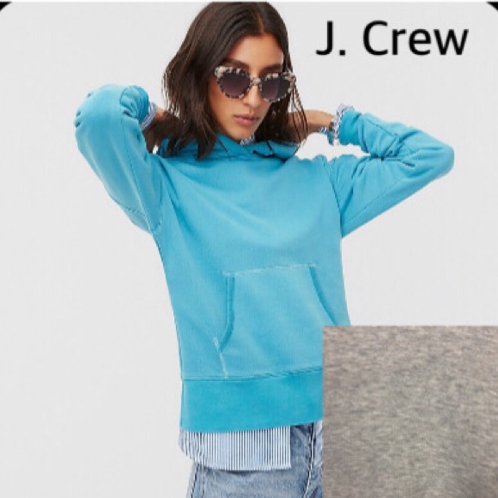 J. Crew Gray Hoodie - Size Large